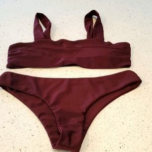 ROMWE MAROON Bikini size M